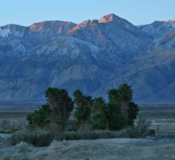 Saline Valley Springs and the Inyo Mountains