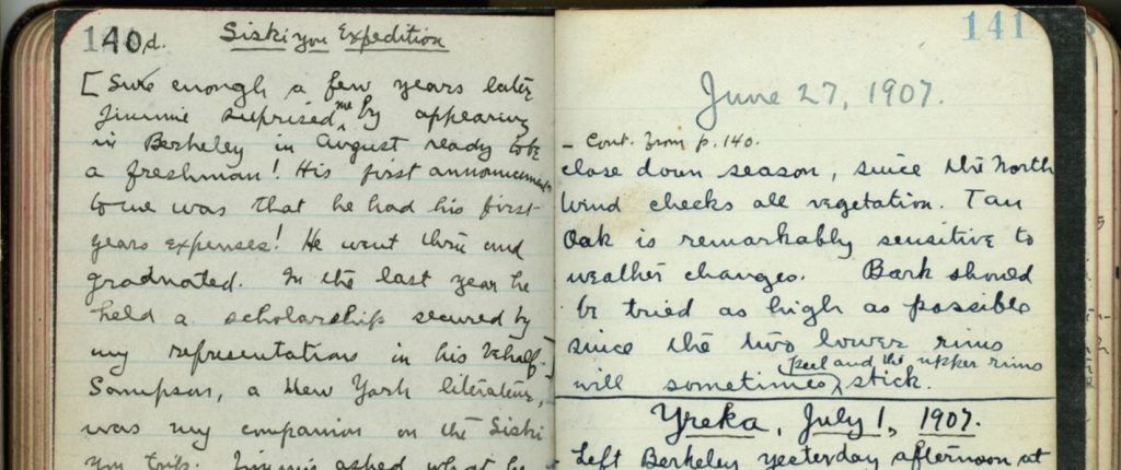 Willis Jepson's Siskiyou Expedition journal