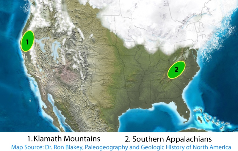 Klamath-Appalachian Connection