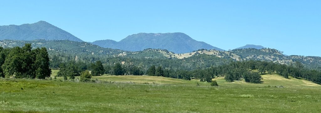 Eastern Klamath Mountains from highway 299 east of Redding.